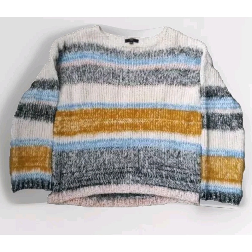 CLASSY FUZZY CABLE KNIT‎ SWEATER BY FATE WOMENS Size M Medium Chunky